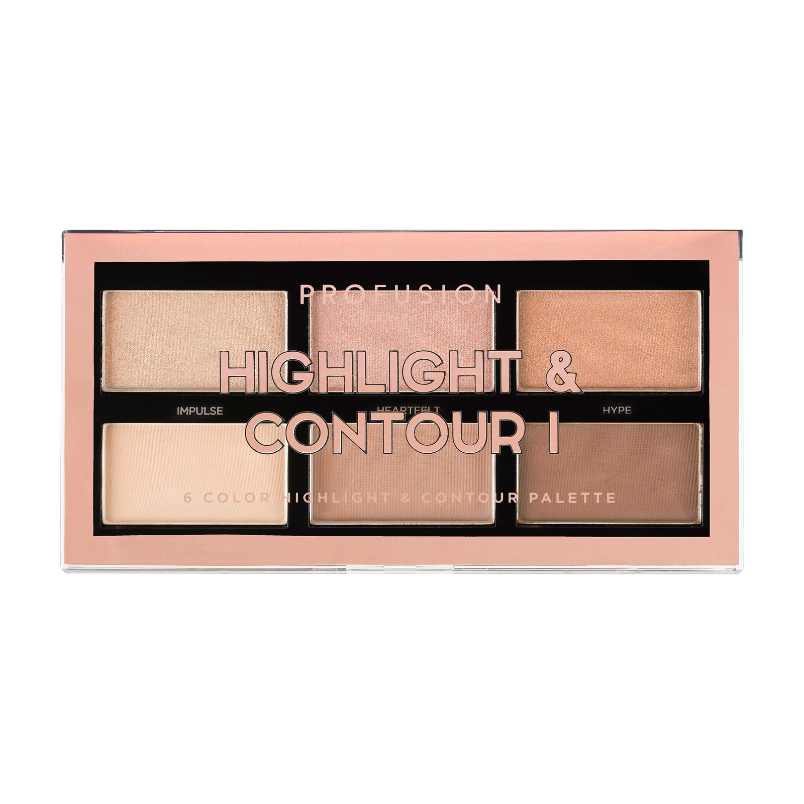 highlight & contour I 6 shade palette